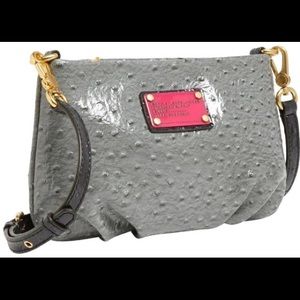 Marc Jacobs Embossed Ostrich Cross Body Bag